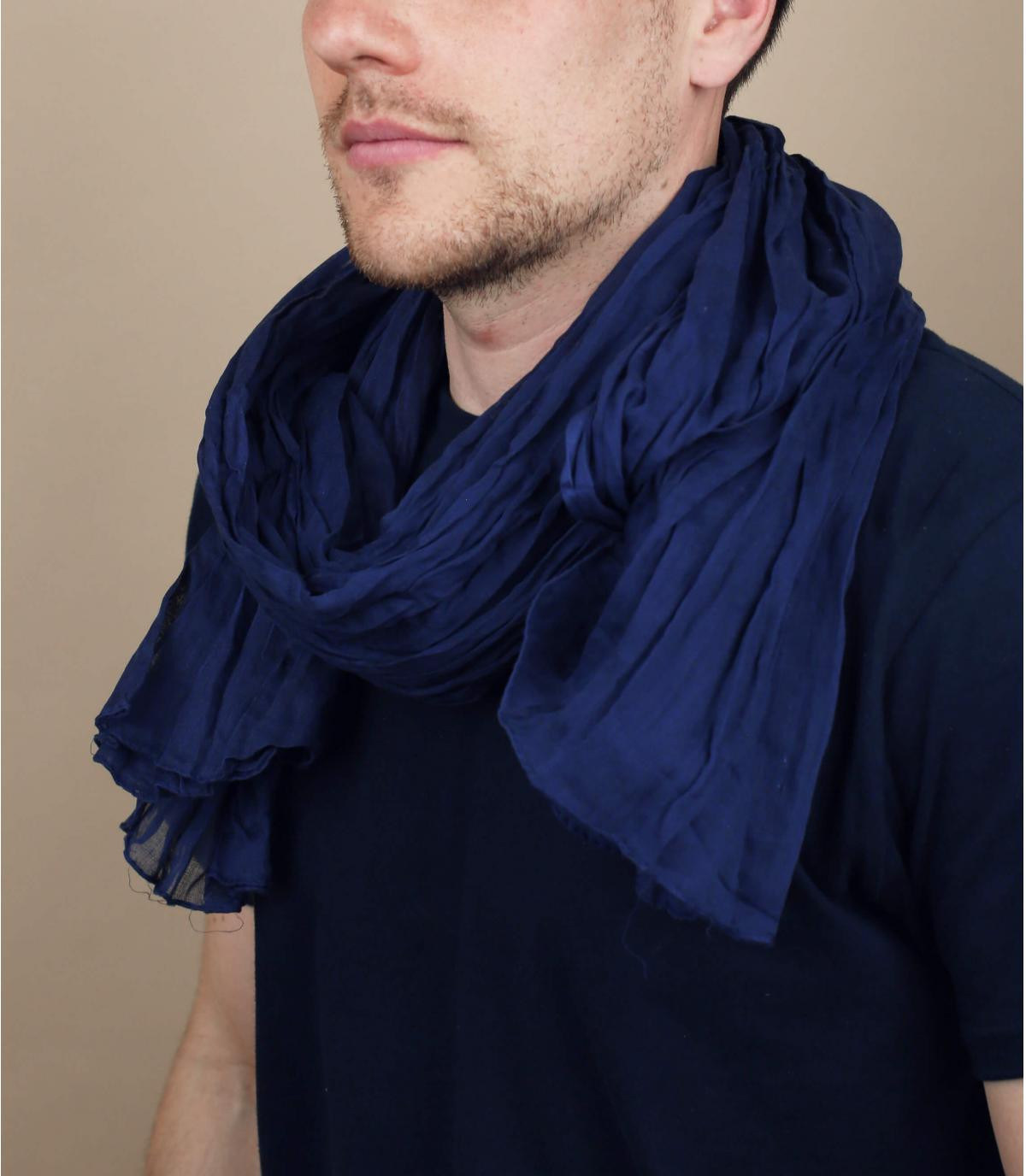 foulard bleu marine Foulard marine